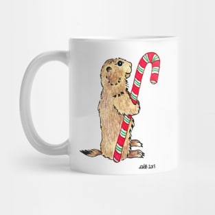 2013 Holiday ATC 1 - Prairie Dog Candy Cane Mug